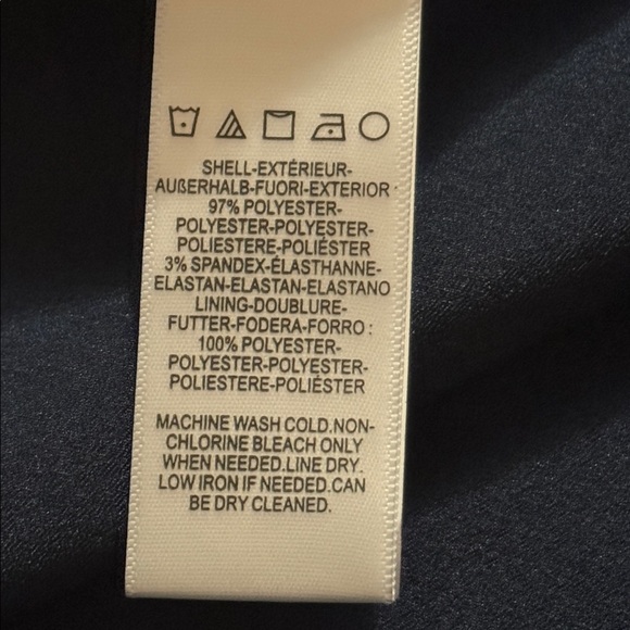 Dress the Population Catalina Fit & Flare Black XL $182 navy blue sleeveless - Picture 9 of 10